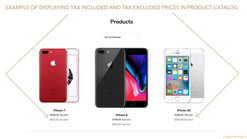 b2b dual display of tax included and tax excluded price screenshots images 2