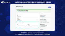 avada discount code generator screenshots images 1