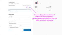 biometric no password shopping screenshots images 2