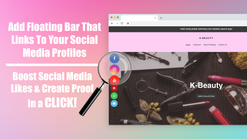 sticky social media icons bar screenshots images 1
