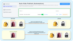 auto hide unhide products screenshots images 1