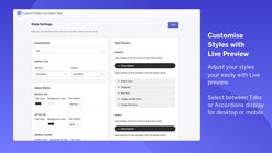 custom product accordion tabs screenshots images 4