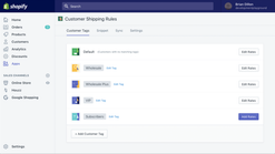 customer shipping rules screenshots images 1