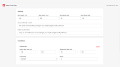 magic size chart screenshots images 1