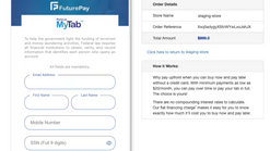 mytab revolving credit screenshots images 1