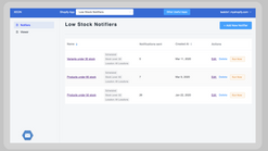 low stock notifier screenshots images 1