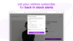 back in stock restock alerts screenshots images 1