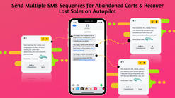 sms marketing abandoned cart screenshots images 1