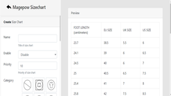 magepow size chart screenshots images 2