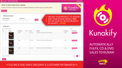 kunakify automatically fulfil your shopify cd dvd sales to kunaki screenshots images 2