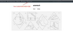admin bar shortcut links screenshots images 3
