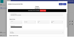 announcement bar with slider keep your customers informed screenshots images 6