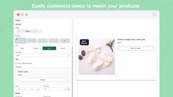 product labels badges samita screenshots images 2