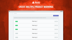 warnify product warnings screenshots images 3