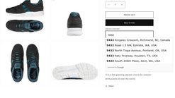 product page shipping screenshots images 2