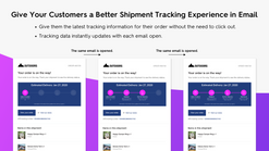real time email package track screenshots images 1