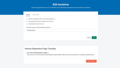 b2b customer registration screenshots images 2