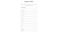 b2b customer registration screenshots images 4