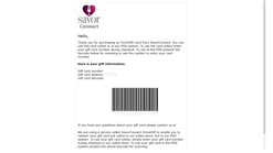 savorconnect omnigift screenshots images 3