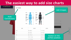 size adviser guide chart screenshots images 1