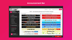 announcement header bar screenshots images 5