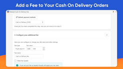 cash on delivery fee screenshots images 1