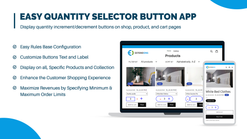 easy quantity selector button screenshots images 1