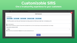 easy sms abandoned carts screenshots images 1