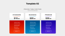 pricing table listing screenshots images 2