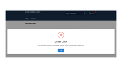 aod order limits min max screenshots images 1