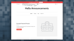 announcement bar screenshots images 3