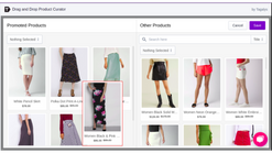 drag and drop product curator screenshots images 1