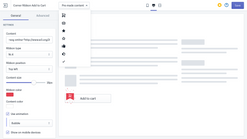 corner ribbon button screenshots images 3