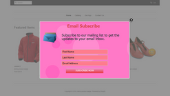 aweber custom popup subscription screenshots images 1
