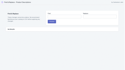 find replace product descriptions screenshots images 1