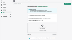 bulk media upload screenshots images 1