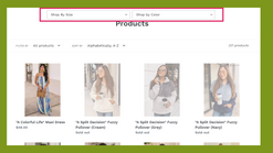 zooomy product filters screenshots images 1