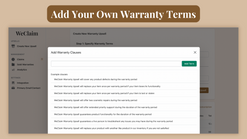 weclaim warranty upsells screenshots images 2