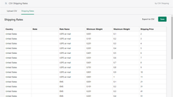 csv shipping rates screenshots images 2