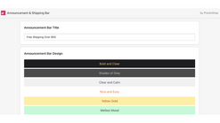 announcement shipping bar screenshots images 3