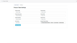 product table screenshots images 2