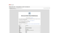 advanced admin email notifications screenshots images 5