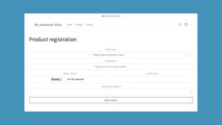 product registration 1 screenshots images 1