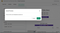 abandoned cart recovery boss screenshots images 4