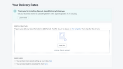 zipcode delivery rates screenshots images 1