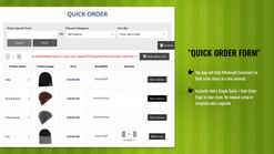 quick order bulk order form screenshots images 1